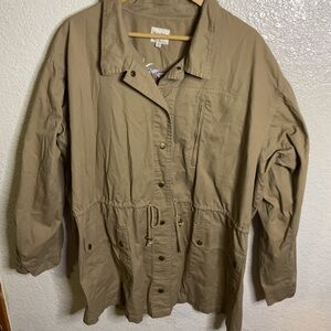 Hayden Women's Casual Utility Jacket in Tan